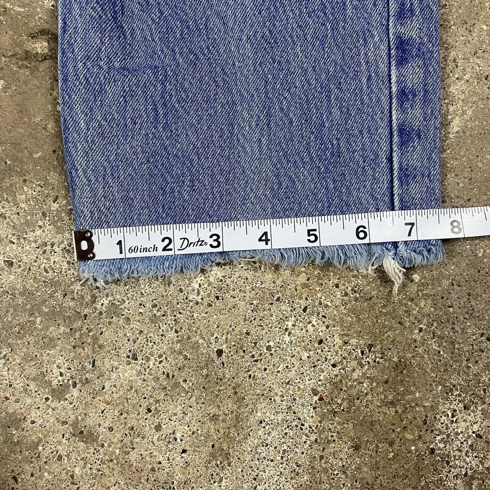 Polo Ralph Lauren Jeans Size 32x32 Blue Denim Distressed Authentic Dungarees‎
